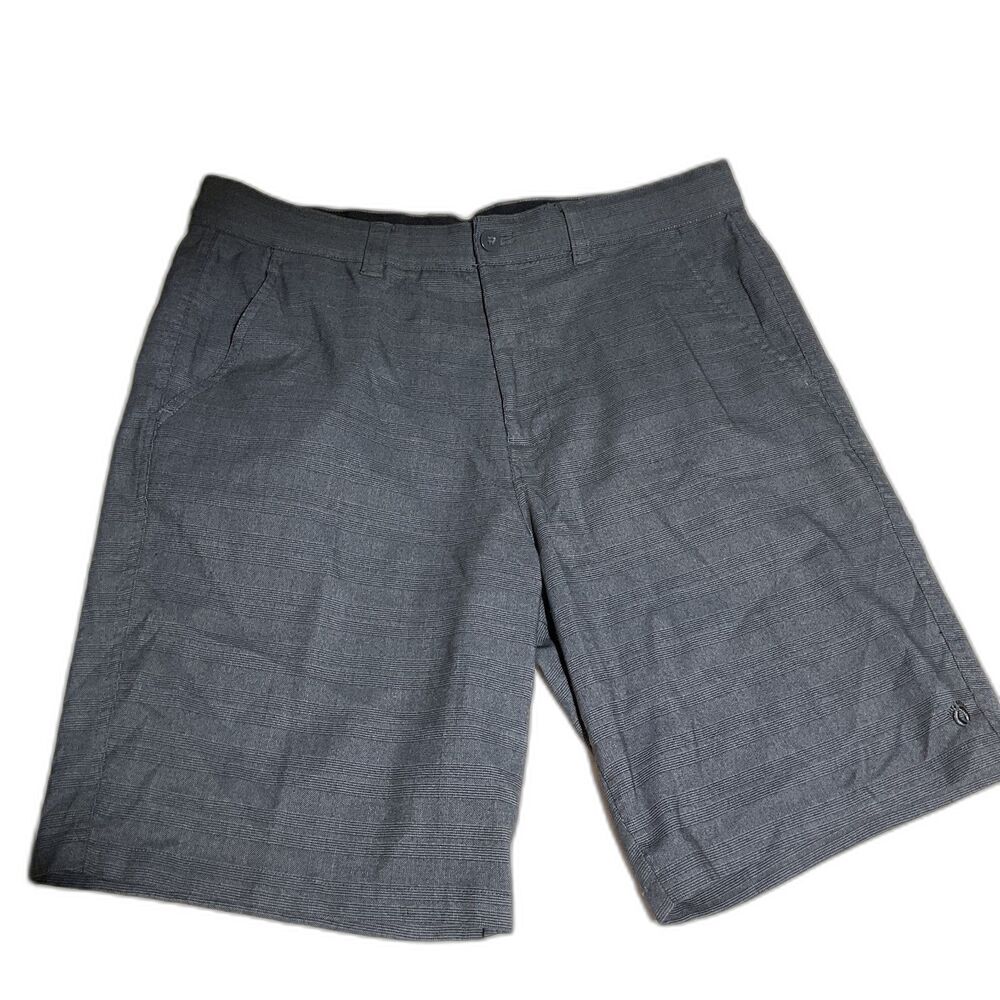 Hang Ten Men's Black Hybrid Board Shorts 10" Inseam